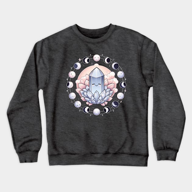 Selenite Crystal Crewneck Sweatshirt by Pickledjo